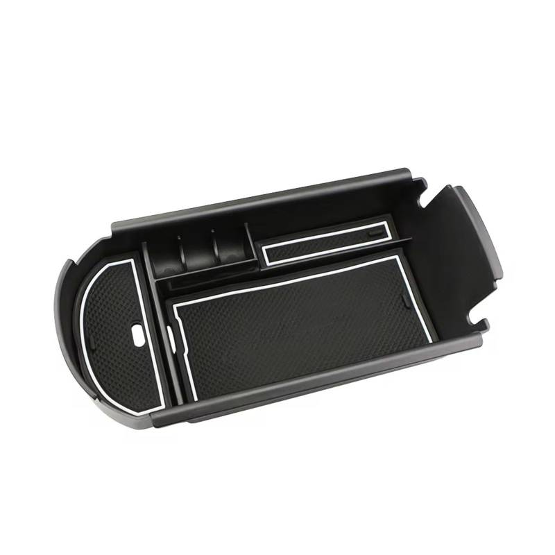 BTEDSXC Auto Center Console Tray Kompatibel Mit Toyota Für C-HR Für CHR 2016 2017 2018 2019 2020 Auto-Mittelkonsole Armlehne Aufbewahrungsbox Organizer Container Halter Tablett Zubehör(White) von BTEDSXC