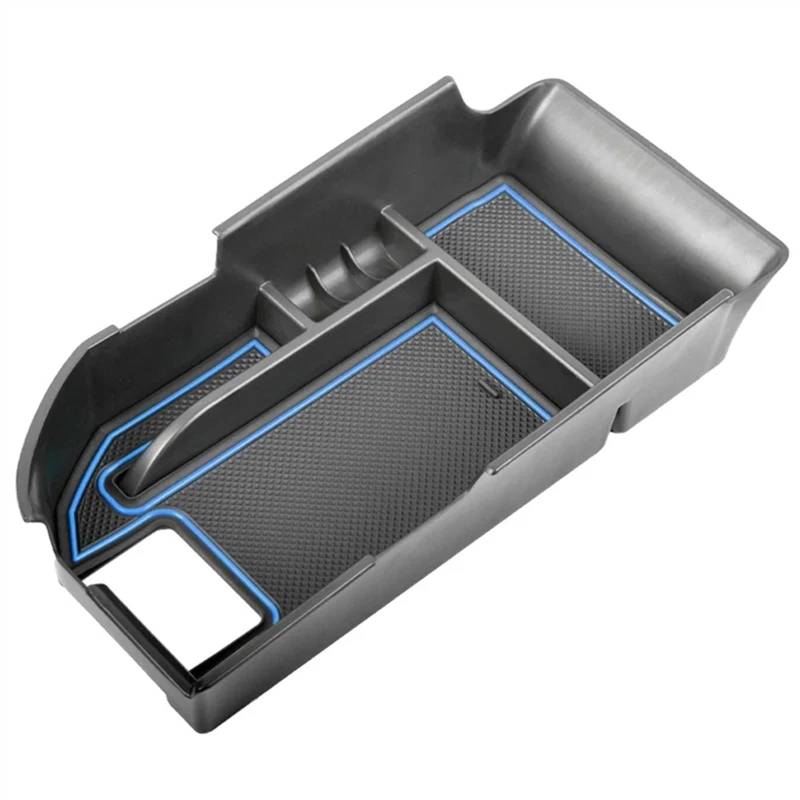 BTEDSXC Auto Center Console Tray Kompatibel Mit Toyota Für Camry LE SE 2020 Auto-Armlehnen-Aufbewahrungsbox Mittelkonsolen-Organizer-Fach Container Auto-Innenausstattung(Blue) von BTEDSXC