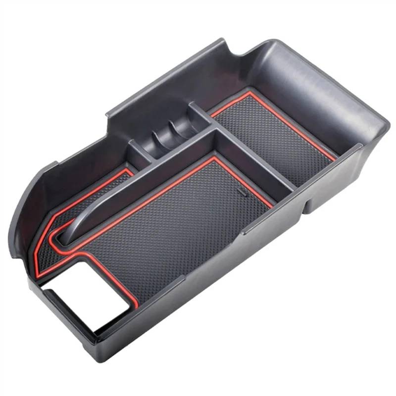 BTEDSXC Auto Center Console Tray Kompatibel Mit Toyota Für Camry LE SE 2020 Auto-Armlehnen-Aufbewahrungsbox Mittelkonsolen-Organizer-Fach Container Auto-Innenausstattung(Red) von BTEDSXC