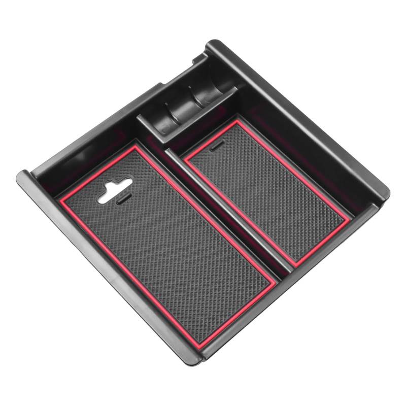 BTEDSXC Auto Center Console Tray Kompatibel Mit Toyota Für Tacoma 2016 2017 2018 2019 2020 2021 2022 2023 Auto-Armlehnen-Aufbewahrungsbox Fach-Organizer Innenausstattung(Orange) von BTEDSXC