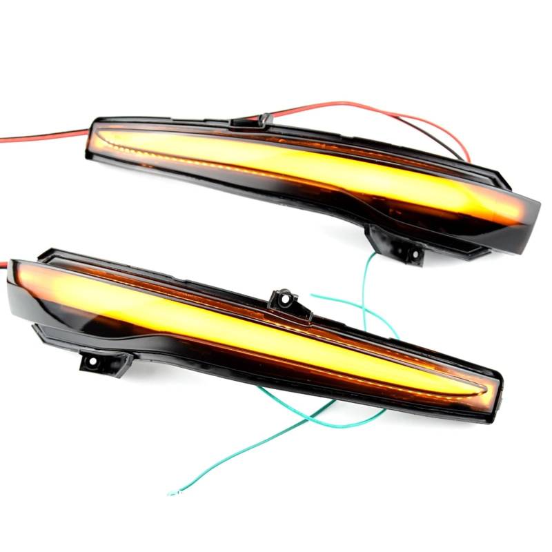 BTEDSXC Auto Rückspiegel Blinker Kompatibel Mit Mercedes Für Benz Für CES GLC Für W205 X253 W213 W222 V-Klasse W447 Dynamischer Blinker Sequentielle Seitenspiegel-Kontrollleuchte(Yellow) von BTEDSXC