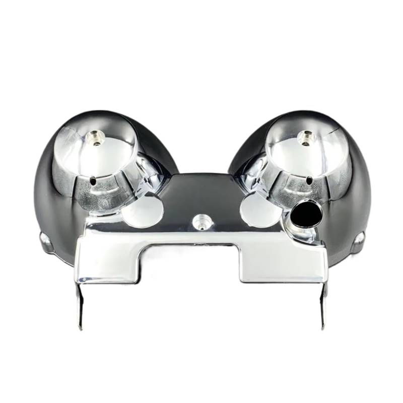 BTEDSXC Kilometerzählergehäuse Für ER5 Für ER500 1 Satz Chrom Motorrad Tachometer Drehzahlmesser Abdeckung Moto Für Geschwindigkeitsmesser Shell Gehäuse Modifikationszubehör(Bottom Cover) von BTEDSXC