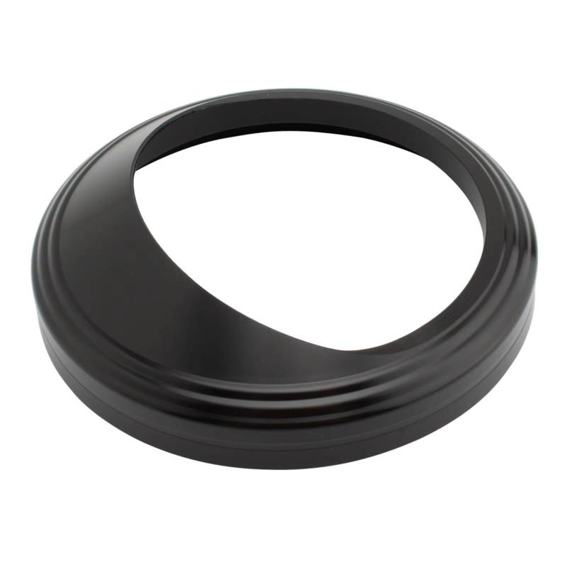 BTEDSXC Kilometerzählergehäuse Für Road Für King Für Dyna Für Softail Mit 5 "Tachometer Motorrad Front Tachometer Messgeräte Trim Ring Rahmen Abdeckung Visier(Black) von BTEDSXC