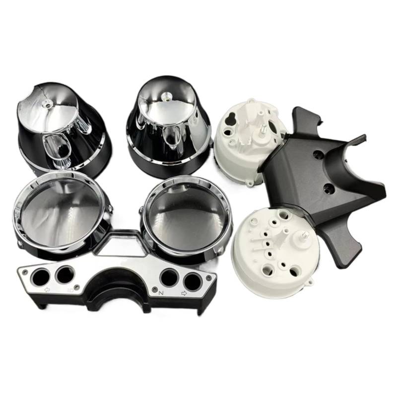 BTEDSXC Kilometerzählergehäuse Kompatibel Mit Yamaha Für XJR1300 1999 2000 2001 2002 2003 Für 1300SP 1999 2000 2001 Motorrad Oben Innen Unten Drehzahlmesser Messgeräte Gehäuse(1 Set) von BTEDSXC