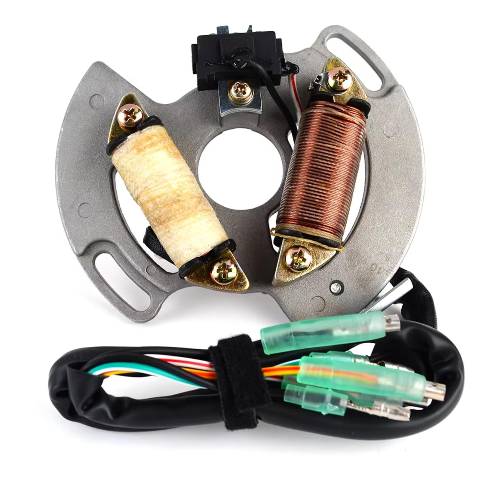 BTEDSXC Magneto Stator Plate Kompatibel Mit Yamaha Für YFS200 Blaster 2003 2004 2005 2006 2007 5VM-85560-00 Motorrad Stator Spule Motorrad Stator Spule Zubehör BTEDSXC Magneto Stator Plate Kompatibel Mit Yamaha Für YFS200 Blaster 2003 2004 2005 2006 2007 5VM-85560-00 Motorrad Stator Spule Motorrad Stator Spule Zubehör von BTEDSXC