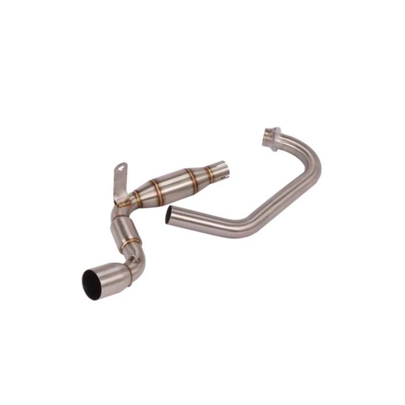 BTEDSXC Motorrad Auspuff Mittelrohr Für CBF190TR Für CB190R 2019 2020 Motorradauspuff Modifiziert Fluchtsysteme Vorderes Mittelverbindungsrohr 51mm Schalldämpfer von BTEDSXC