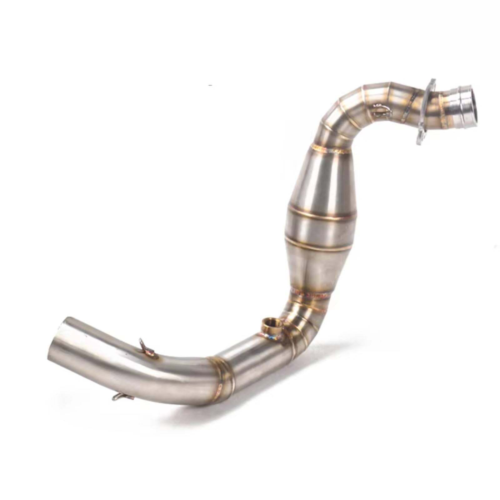 BTEDSXC Motorrad Auspuff Mittelrohr Für G310GS Für G310R 2017 2018 Motorradzubehör Auspuff Für Connect Middle Mid Link Pipe Schalldämpfer Motorradauspuffadapteranschluss(Silver) von BTEDSXC