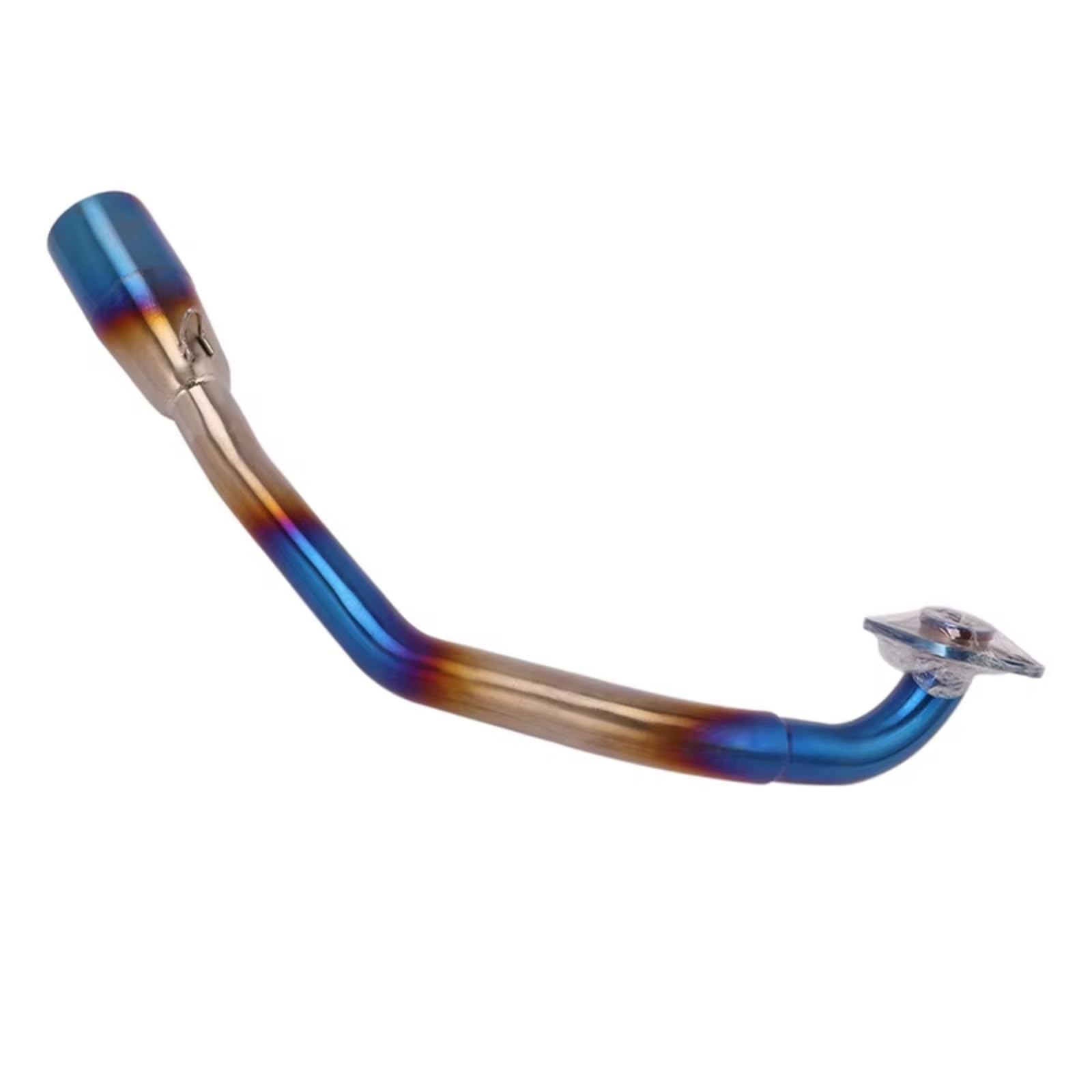 BTEDSXC Motorrad Auspuff Mittelrohr Für RX125 FI Motorradauspuff Für Escape System Modifizierter Schalldämpfer 51mm Front Link Pipe Motorrad Auspuffrohr Endrohr(Multi-Colored) von BTEDSXC