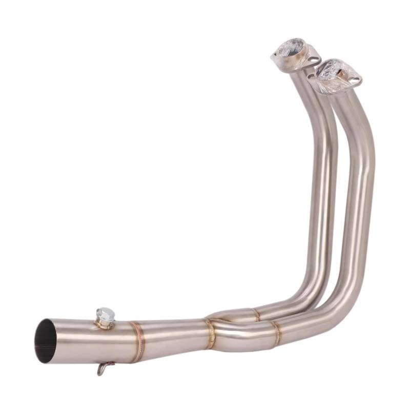 BTEDSXC Motorrad Auspuff Mittelrohr Für VN650 Für EN650 Motorradauspuff Für Fluchtsystem Vordere Verbindungsrohrverbindung 51mm Schalldämpfer Motorrad-Vollauspuffsystem von BTEDSXC