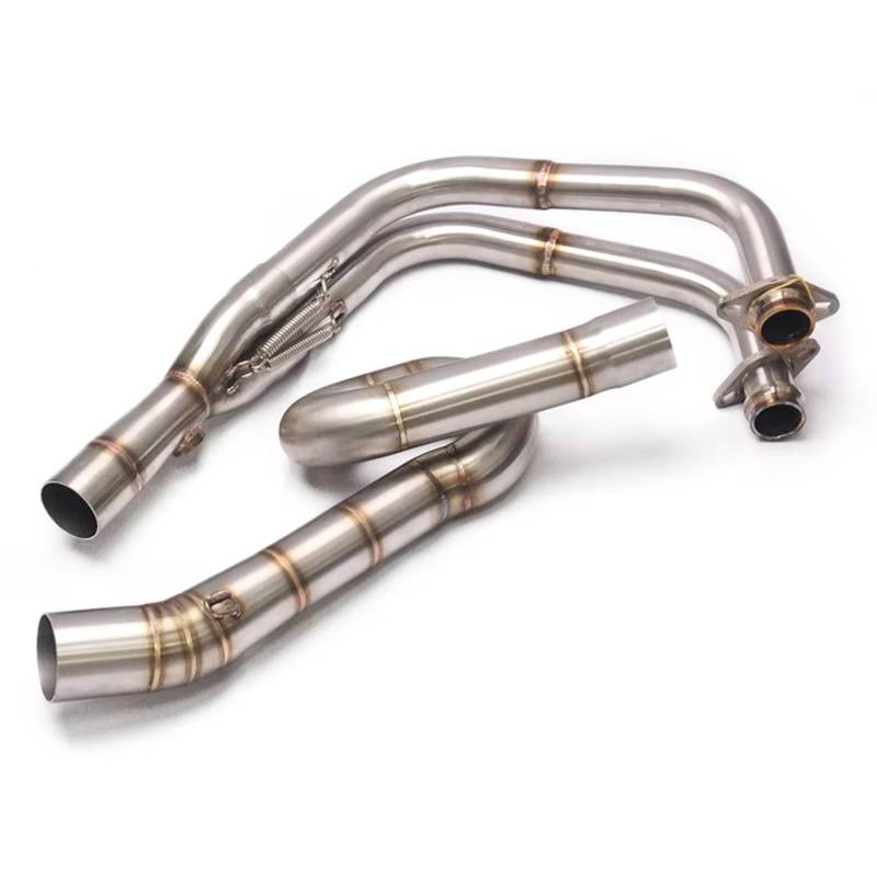 BTEDSXC Motorrad Auspuff Mittelrohr Für Z400 Für Z250 Für Ninja 400 250 2017-2022 Auspuffanlage Motorrad-Header-Link-Rohr Slip On 50,8 MM Schalldämpfer Für Escape Moto von BTEDSXC