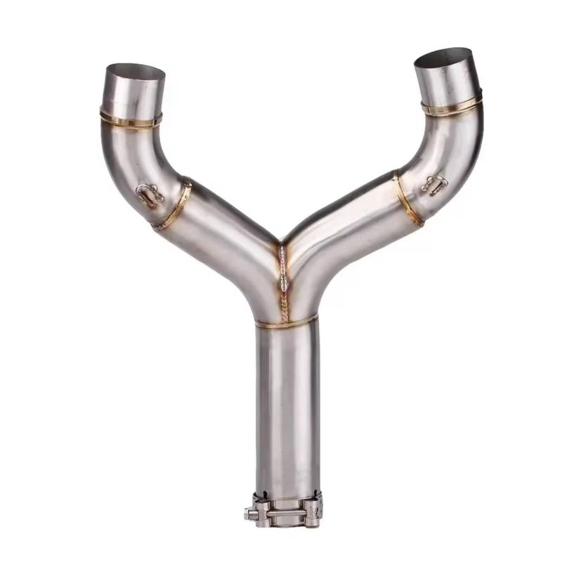 BTEDSXC Motorrad Auspuff Mittelrohr Kompatibel Mit Aprilia Für Shiver750 2010–2016 Motorrad-Schalldämpfer Mittelverbindungsrohr Modifiziertes Motorrad-Auspuffrohr Rohrleitungen von BTEDSXC