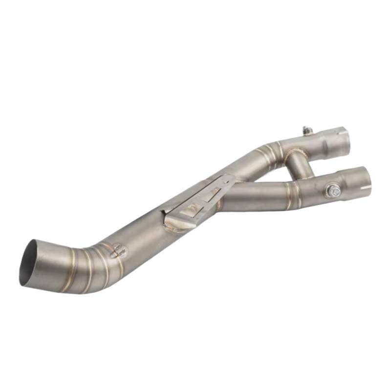 BTEDSXC Motorrad Auspuff Mittelrohr Kompatibel Mit Yamaha Für YZF-R1 2015-2019 60 Mm Motorrad-Schalldämpfer Auspuff Cut-Cat-Mittelverbindungsrohr Fluchtadapterrohr von BTEDSXC