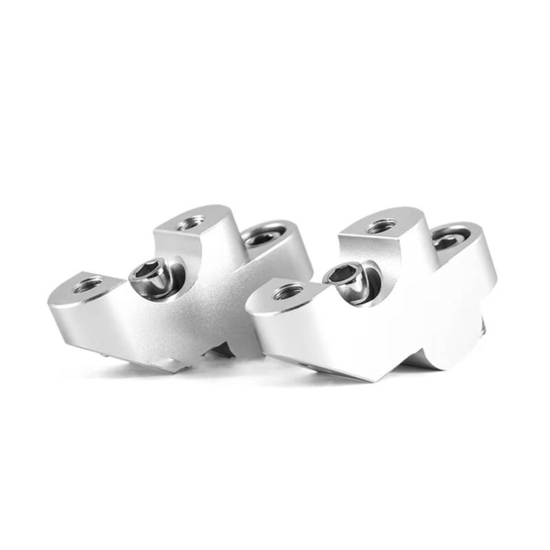 BTEDSXC Motorrad Lenker Riser Für CB500X Für CB300F Für CB400F Für CB500F Motorrad Lenker Halterung Klemme Heber Zubehör Motorrad Lenker Riser Lenker Klemme(Silver) von BTEDSXC