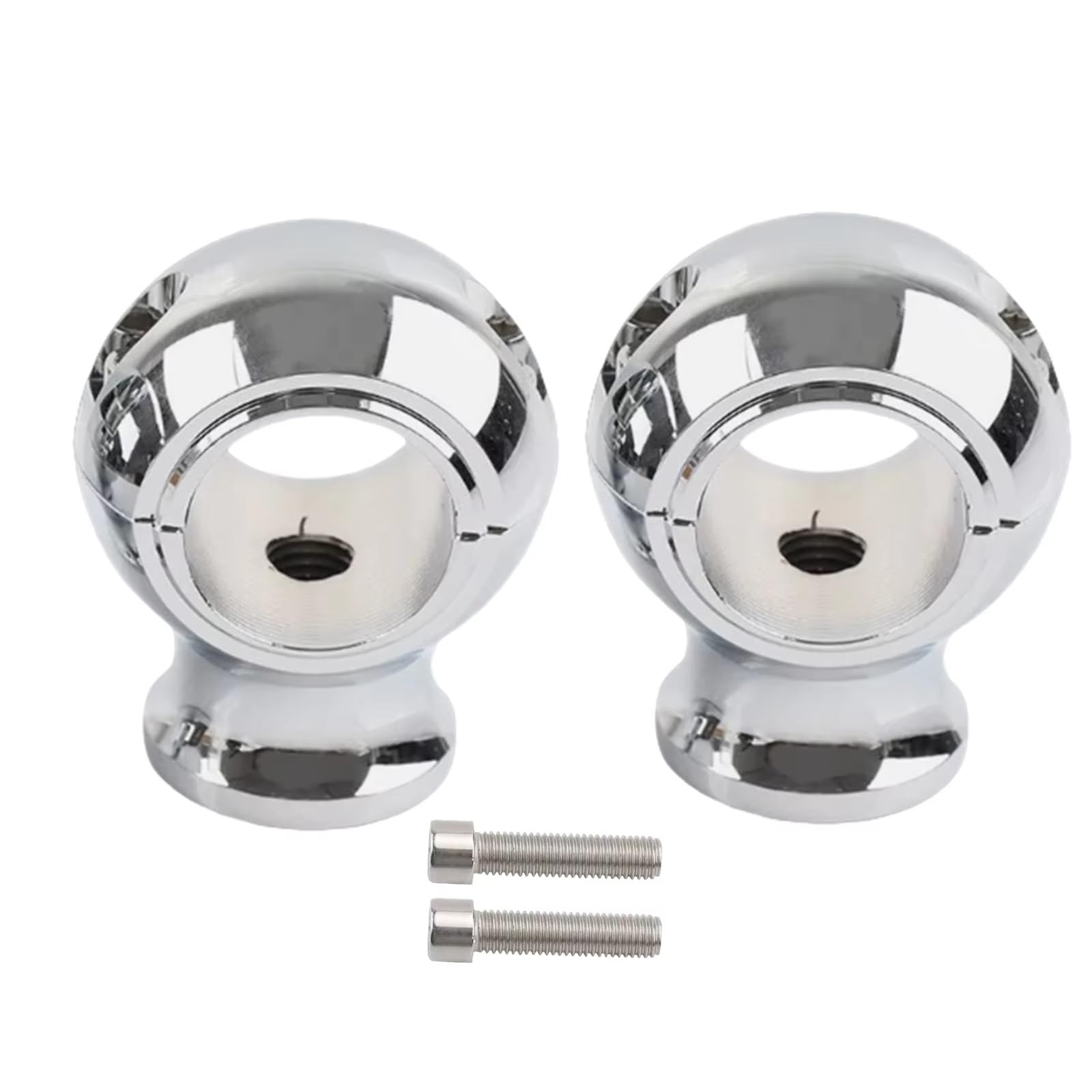 BTEDSXC Motorrad Lenker Riser Für Model Motorrad-Lenker-Riser-Montageklemme Lenker-Riser-Klemmen Motorrad-Bar-Riser-Adapter Motorrad-Lenker-Montage-Klemmenheber(Silver) von BTEDSXC