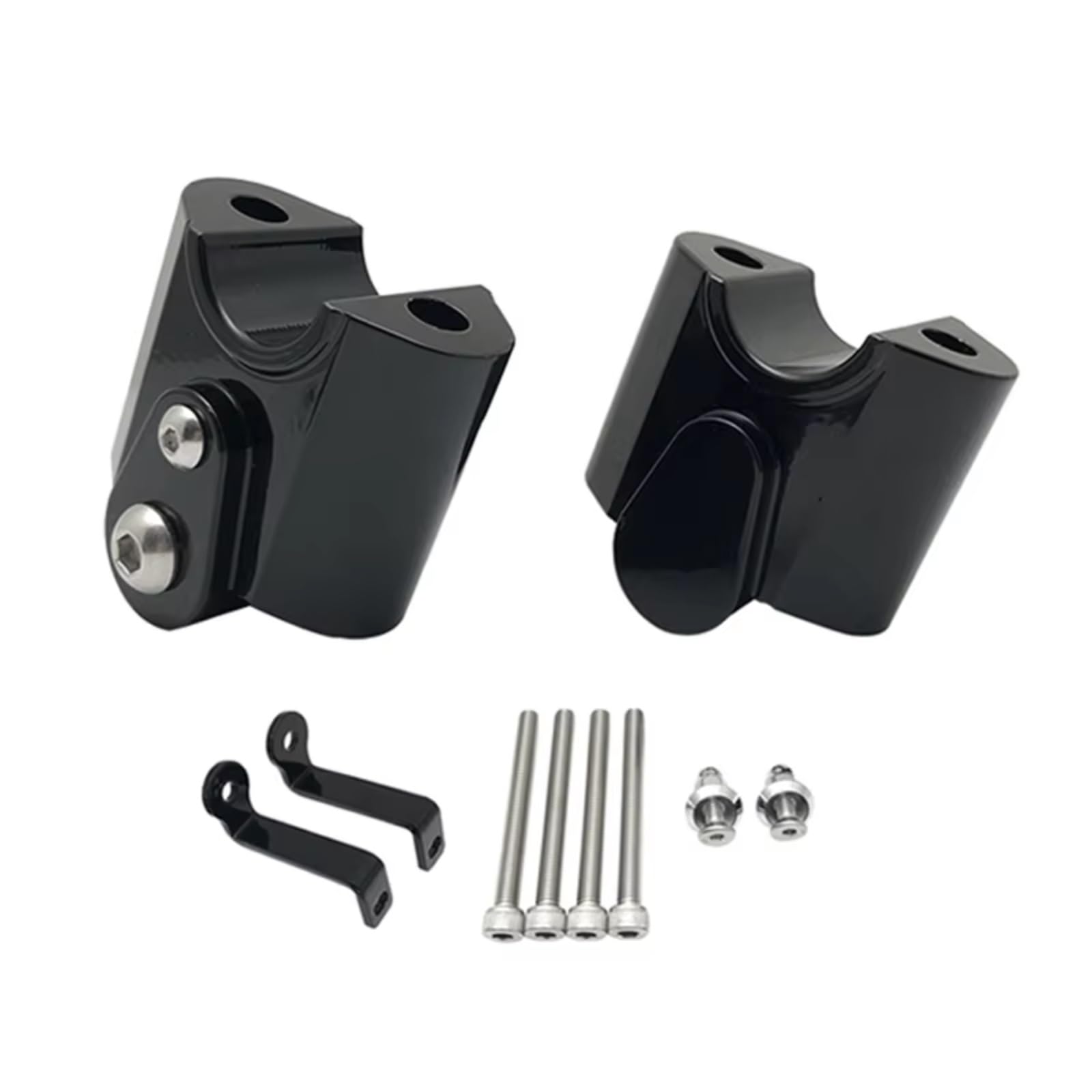 BTEDSXC Motorrad Lenker Riser Für R18 2020 2021 2022 2023 Lenker Riser Bar Mount Griff Klemme Montage Lift Clamp Adapter Motorrad Lenker Riser Montieren Schellen(Black) von BTEDSXC