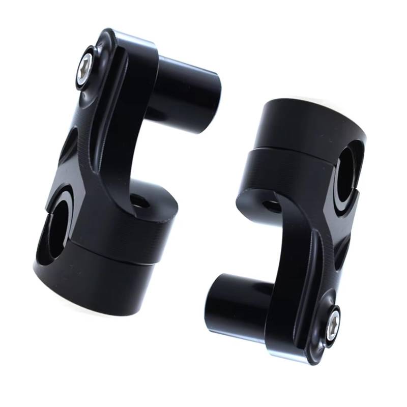 BTEDSXC Motorrad Lenker Riser Kompatibel Mit Yamaha Für FZ6 S2 FAZER600 Motorrad Lenkererhöhung Riser Bar Klemmhalterung Motorrad Lenker Riser Halterung Klemmen(Black) von BTEDSXC