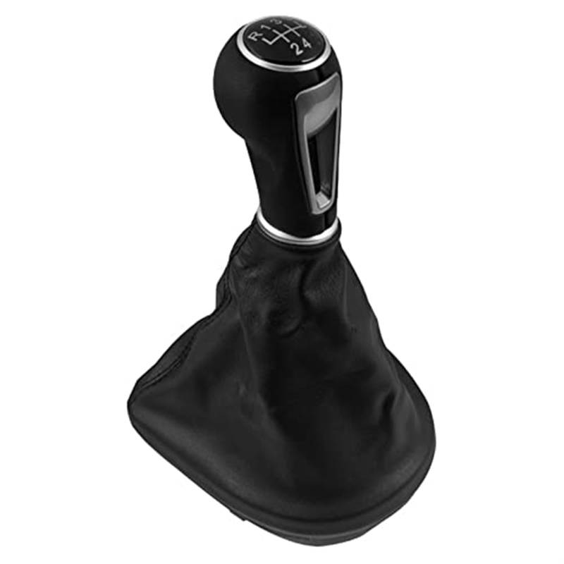 Auto-Schaltknaufabdeckung, BTFWM For Seat, for Leon II for Toledo III for Altea XL 2005–2009 2010 2011 2012 Schaltknauf Gamasche Kofferraumabdeckung Fall Hebelstab(BLACK 5 Speed Gear Case) von BTFWM