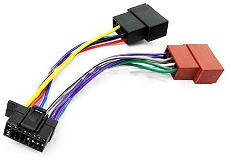 BTFWM 16-poliger Auto-Stereo-Radio-Kabelbaum ISO for Sony Radio 2013+. ISO-Stecker, Auto-Adapter, Kabelbaum-Stecker Autoradio-Kabelbaumadapter von BTFWM