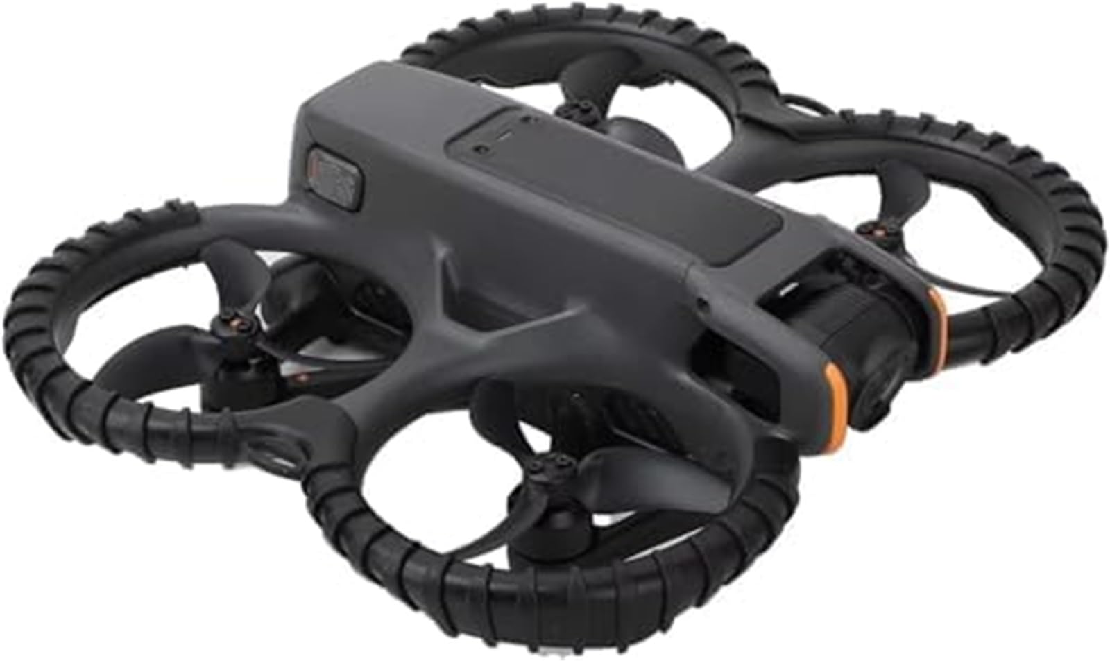 Drohnen-Klingenschutzkäfig, BTFWM, for DJI, 2 Propellerschutz, Silikon-Schutzring, Prop-Stoßfänger-Drohne, Antikollisions-Kratzschutz (Orange)(Black) von BTFWM