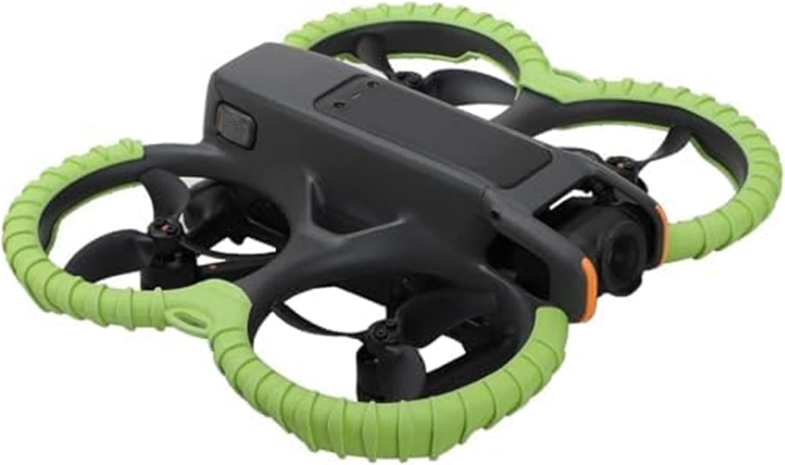 Drohnen-Klingenschutzkäfig, BTFWM, for DJI, 2 Propellerschutz, Silikon-Schutzring, Prop-Stoßfänger-Drohne, Antikollisions-Kratzschutz (Orange)(Green) von BTFWM
