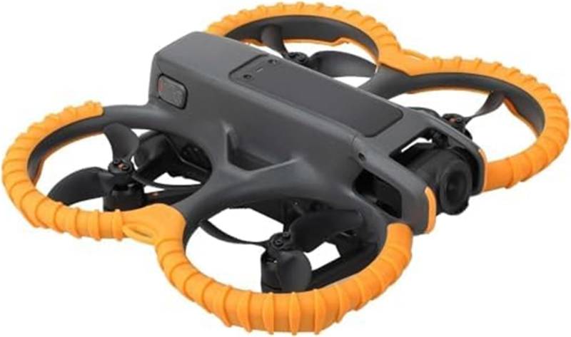 Drohnen-Klingenschutzkäfig, BTFWM, for DJI, 2 Propellerschutz, Silikon-Schutzring, Prop-Stoßfänger-Drohne, Antikollisions-Kratzschutz (Orange)(Orange) von BTFWM