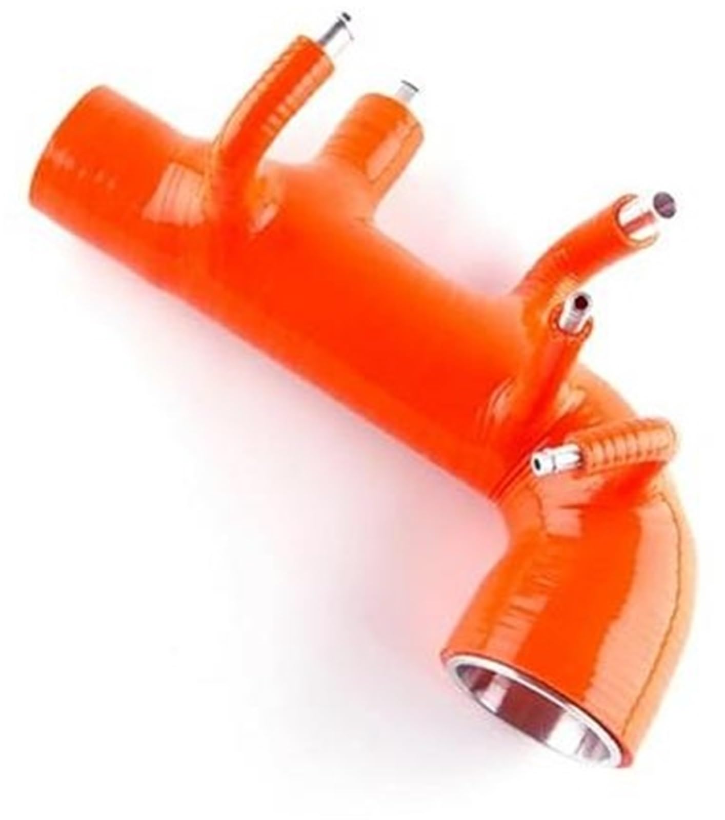 Luftfilter-Ansaugrohr, BTFWM Lufteinlass, for Subaru, Impreze WRX STI GDB GDA EJ20 EJ25, Forester, SG5 XT 2.5 2000–2008, Turbo-Silikon-Ansaugschlauch, Einlassschlauch(Black Orange) von BTFWM