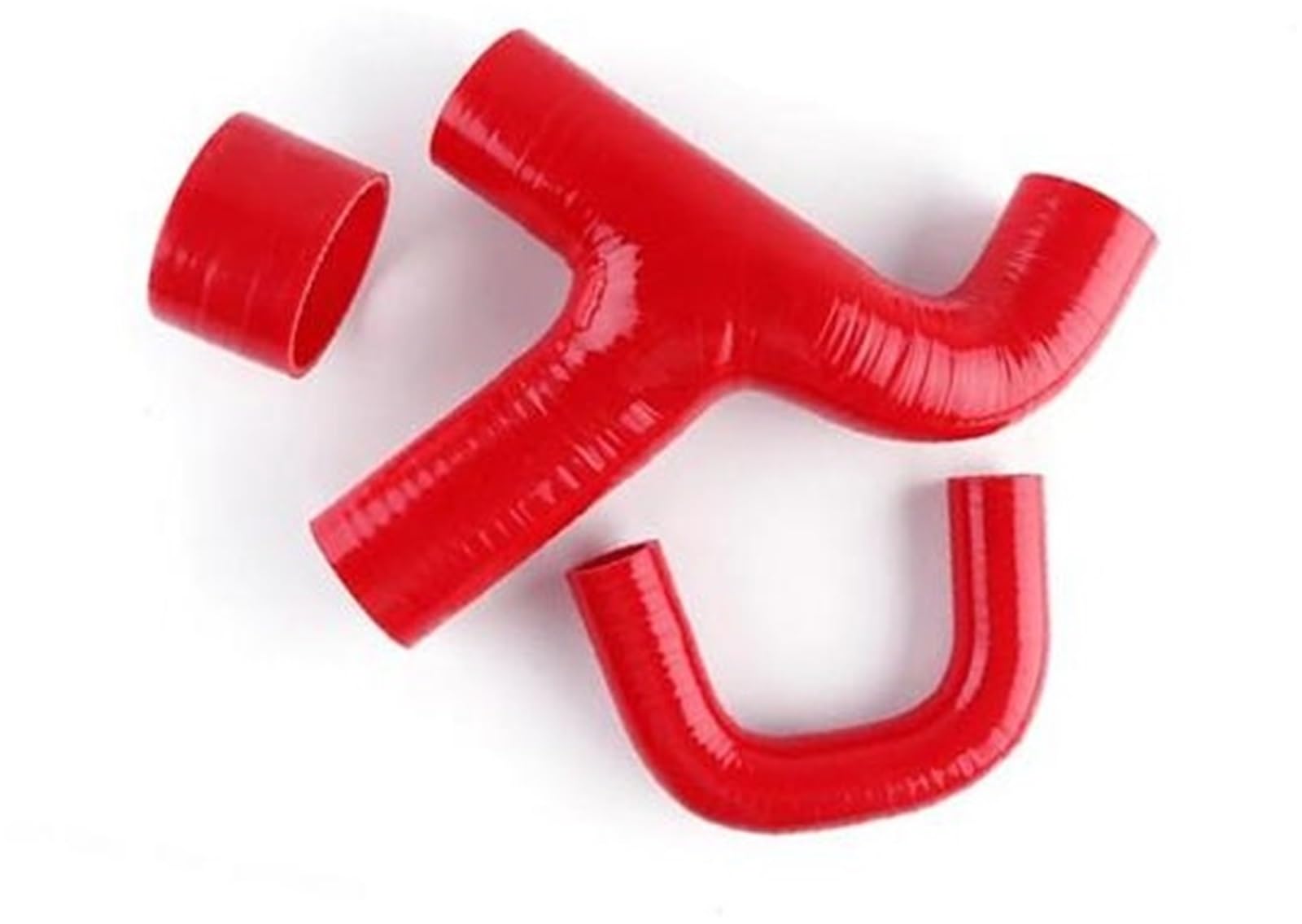 Luftfilter-Ansaugrohr, BTFWM Lufteinlass-Silikon-Ansaugschlauch-Set, for Subaru, for Impreza WRX STI GDB GDA EJ20 2.0L Turbo Vers 7/8/9 2000–2008(Black Red) von BTFWM