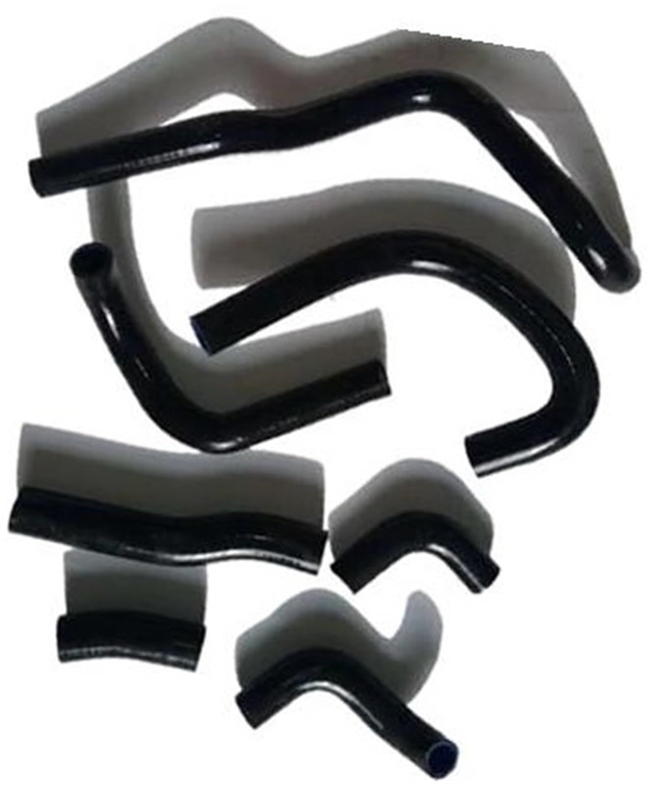 Luftfilter-Ansaugrohr, BTFWM Lufteinlass-Silikon-Kühlerschlauch, for RGV250 VJ22 1989–1996. RGV 250 Rohrrohr-Set 1989–1996(Black Black) von BTFWM