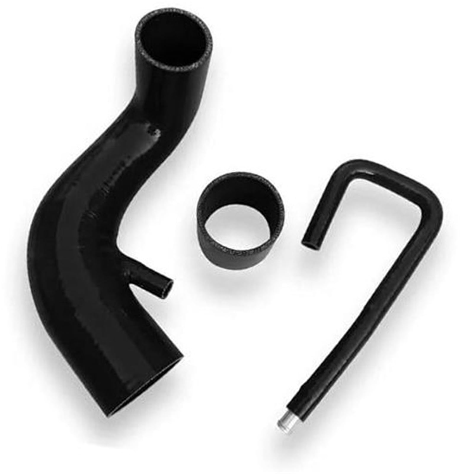 Luftfilter-Ansaugrohr, BTFWM Lufteinlass-Silikon-Lufteinlass-Induktionsschlauchrohr, for Opel, for Vauxhall, for Astra G 2.0 Turbo Z20let mit 70 mm AFM-Luftmassenmesser(Black Black) von BTFWM