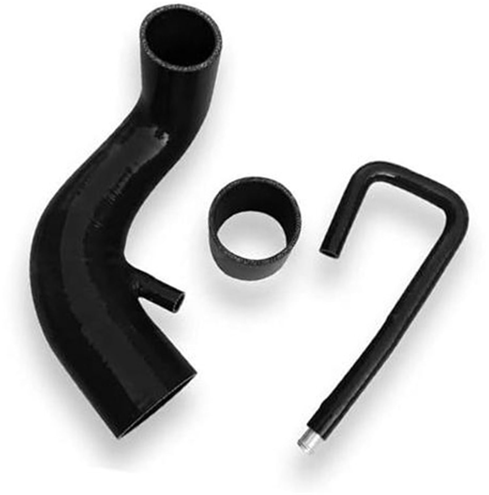 Luftfilter-Ansaugrohr, BTFWM Lufteinlass-Silikon-Lufteinlass-Induktionsschlauchrohr, for Opel, for Vauxhall, for Astra G 2.0 Turbo Z20let mit 70 mm AFM-Luftmassenmesser(Black Black) von BTFWM