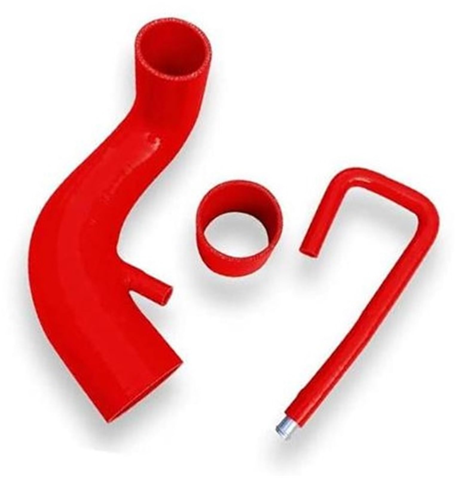 Luftfilter-Ansaugrohr, BTFWM Lufteinlass-Silikon-Lufteinlass-Induktionsschlauchrohr, for Opel, for Vauxhall, for Astra G 2.0 Turbo Z20let mit 70 mm AFM-Luftmassenmesser(Black Red) von BTFWM