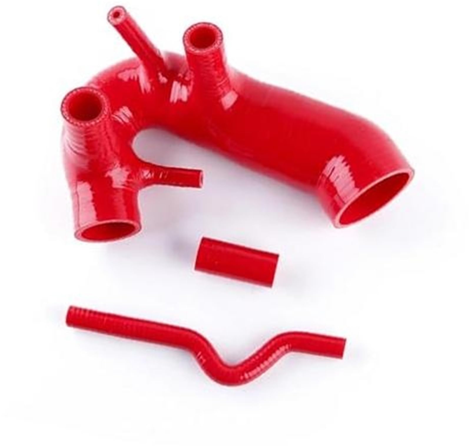 Luftfilter-Ansaugrohr, BTFWM Lufteinlass-Silikon-Turbo-Induktions-Ansaugrohrschlauch, for A4 1.8T 1994–2005, 1995, 1996, 1997, 1998, 1999, 2000, 2001, 2002(Black Red) von BTFWM