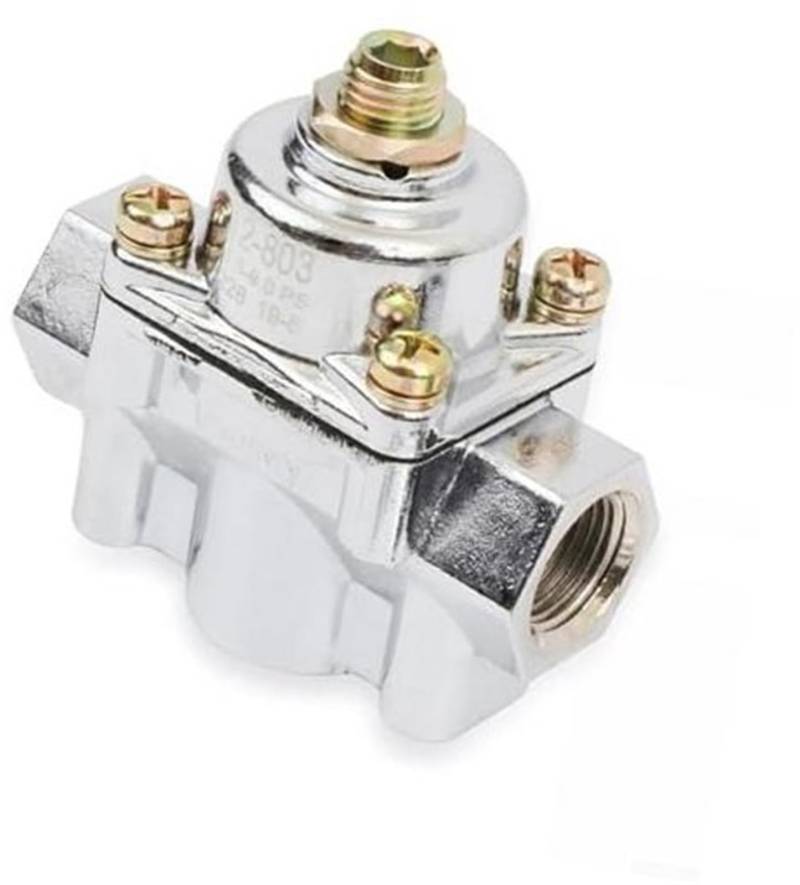 Motor-Kraftstoffdruckregelung, BTFWM Chrom-Vergaser-Kraftstoffdruckregler, schnell zu installieren, zu vermeiden, for Holley 12803 von BTFWM