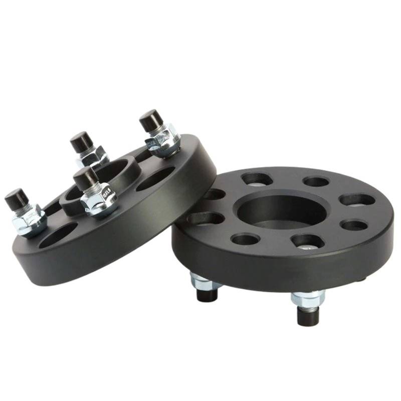 Distanzscheibe Räder 2 Stück 15/20/25/30/35/40mm Spurverbreiterungen Conversion Adapter Von PCD 4x114,3 Zu 4x100 4x108 4x110 Gebühren Nabenbohrung Geschmiedet(2PCS 20mm Black) von BTHMGBAE