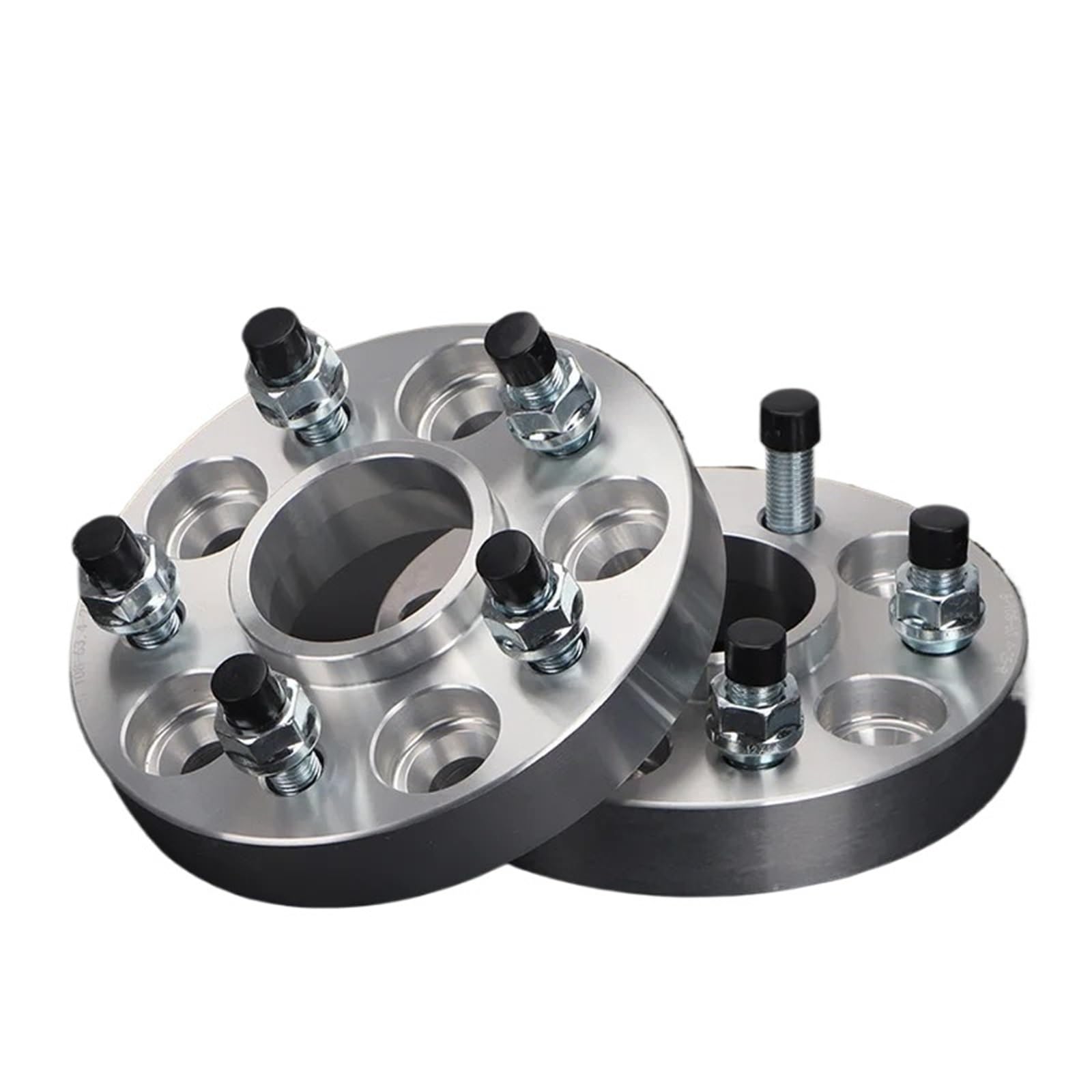 Distanzscheibe Räder 2 Stück 20/25/30/35/40/50mm PCD 5X 114,3 CB 67,1mm Rad Spacer Adapter 5 Lug Anzug Universal Nabenbohrung Geschmiedet(2PCS 30mm Silver) von BTHMGBAE