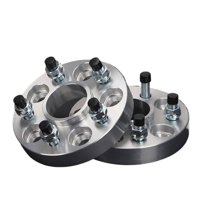 Distanzscheibe Räder 2 Stück 20/25/30/35/40/50mm PCD 5X 114,3 CB 67,1mm Rad Spacer Adapter 5 Lug Anzug Universal Nabenbohrung Geschmiedet(2PCS 30mm Silver) von BTHMGBAE