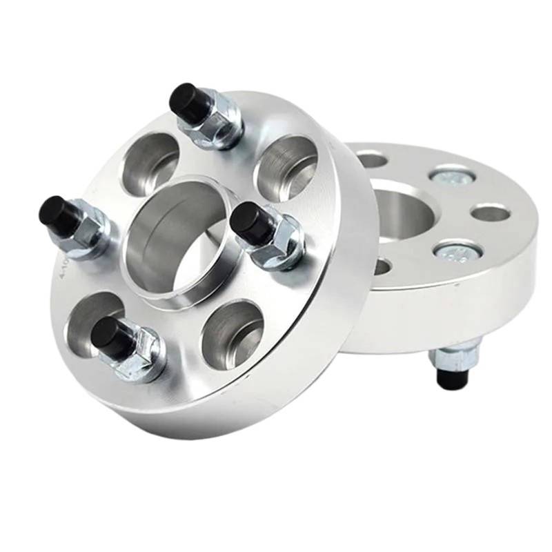 Distanzscheibe Räder 2 Stück 5/20/25/30/35mm PCD 4x100 Zentrum Bohrung 60,1mm Rad Spacer Adapter Flang 4 Lug Anzug Für Universal Auto M12XP 1,5 12xP 1,25 Nabenbohrung Geschmiedet(35mm P12x1.5 Silver) von BTHMGBAE