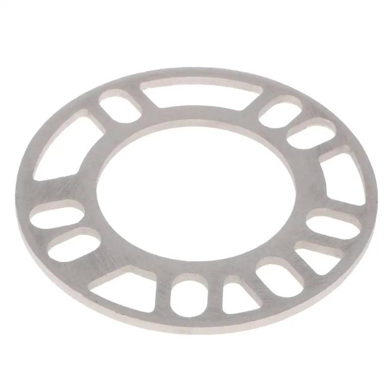 Distanzscheibe Räder Fahrzeuge LKW Universal 4Pcs 5mm Auto Rad Aluminium Verdicken Spacer Nabenbohrung Geschmiedet von BTHMGBAE