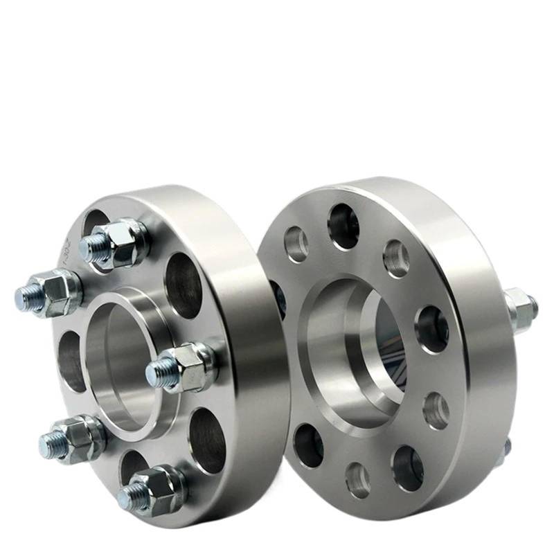 Distanzscheibe Räder Für Civic Für Typ Für R Für Tesla Für Model Für S Für Model Für X M14xP1.5 2 Stück Spurverbreiterung Adapter 5 Ösen Nabenbohrung Geschmiedet(2PCS 15mm Silver) von BTHMGBAE