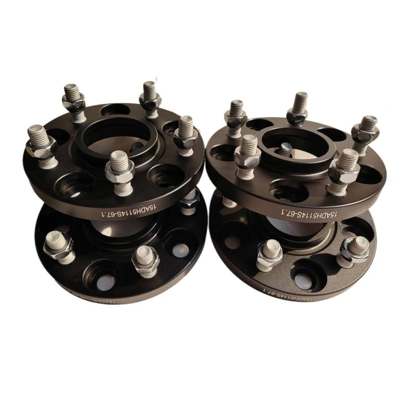 Distanzscheibe Räder Für Genesis Für G70 2019-2024 Aluminium Hub Centric Spurverbreiterungen 2 STÜCKE 15mm 5 * 114.3|5x4.5|Zoll|67,1mm|12 * 1,5 Schrauben Nabenbohrung Geschmiedet von BTHMGBAE