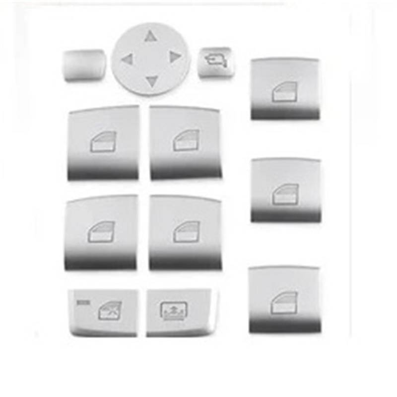 Elektrische Steuertaste Für F10 F11 F30 F31 F34 F36 F20 F21 F48 Auto Styling Chrome Tür Fenster Glas Heber Schalter Taste Abdeckung Trim Aufkleber Fenstersteuerungsschalter(Model B 12pcs) von BTHMGBAE