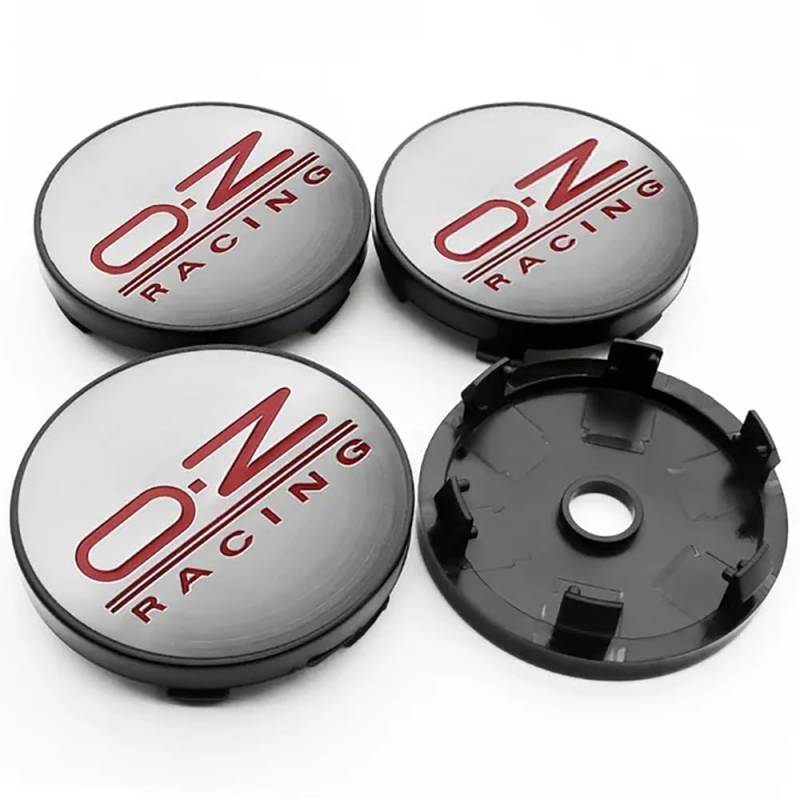 4 Stück Nabendeckel, für OZ Racing 60mm Nabenkappen Radnabenabdeckung Radnabenkappen Felgendeckel Radnabendeckel Felgenkappen,A von BTIQSA