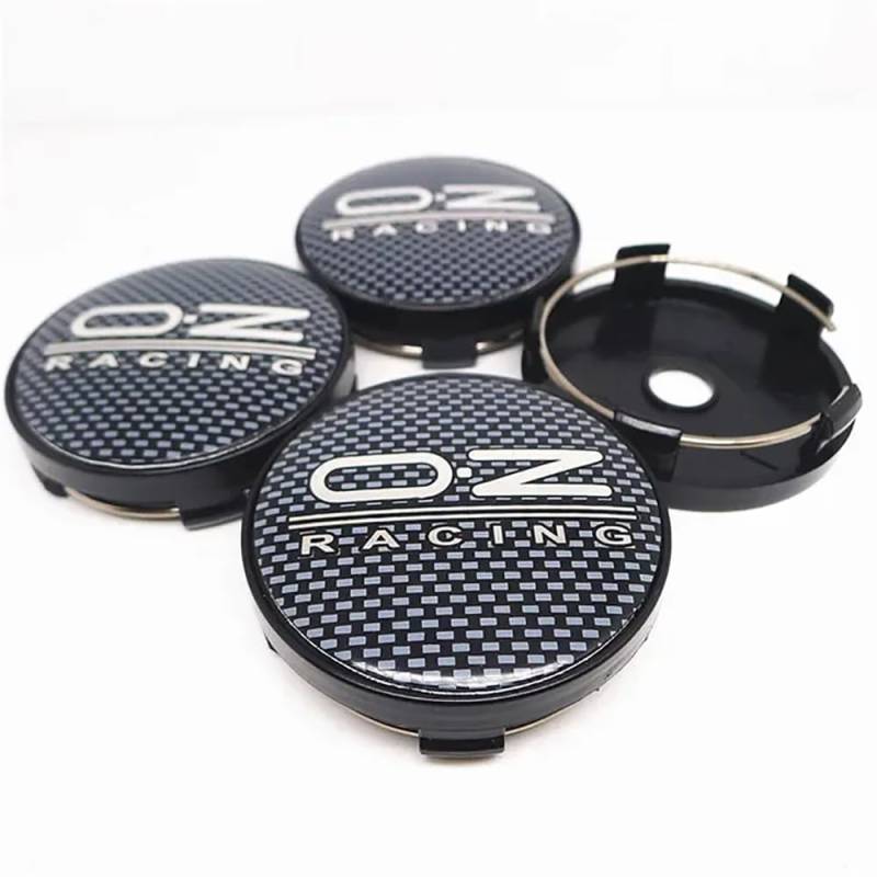 4 Stück Nabendeckel, für OZ Racing O.Z Car 60MM Nabenkappen Radnabenabdeckung Radnabenkappen Felgendeckel Radnabendeckel Felgenkappen,B von BTIQSA