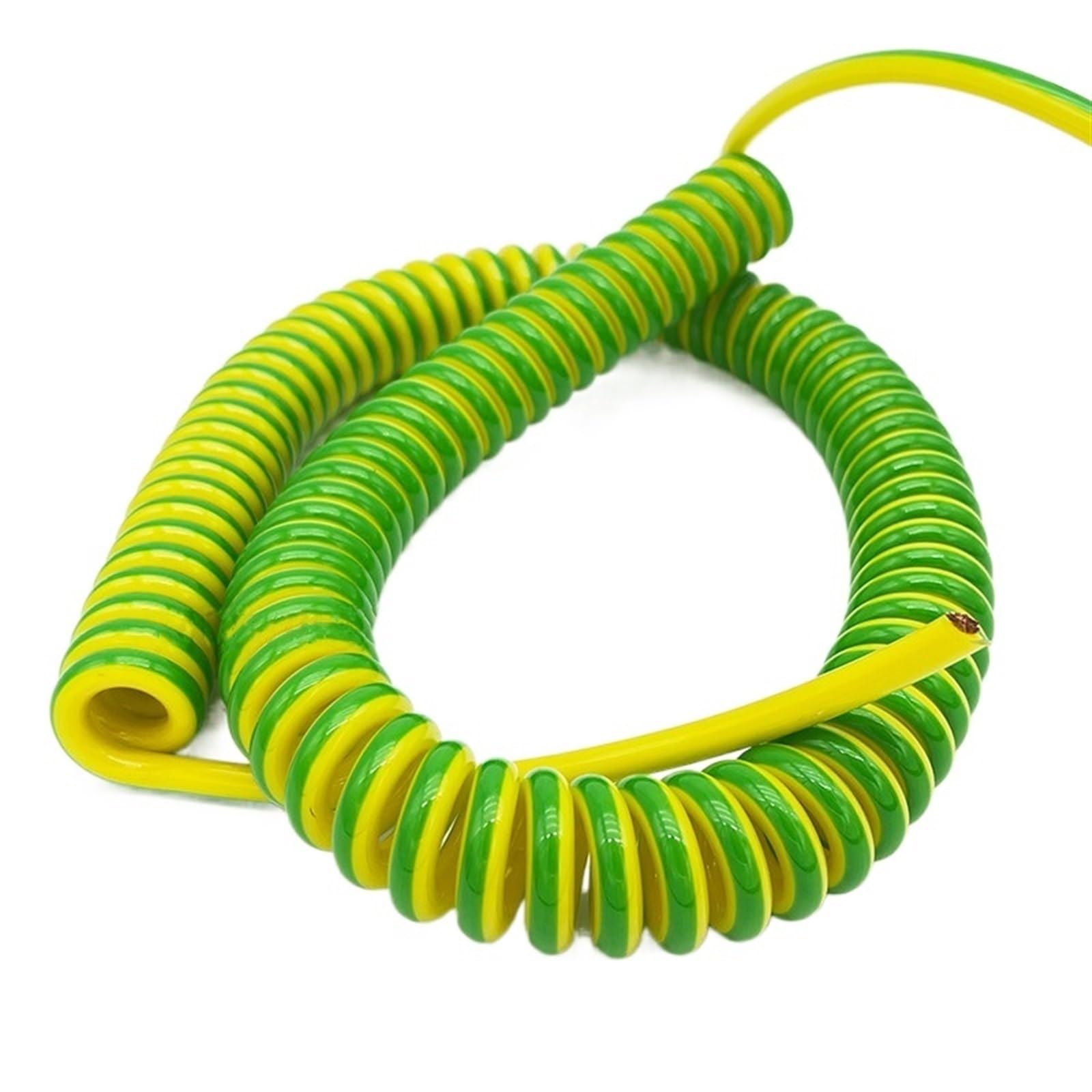 BTYQKZVPM Quadratischer dehnbarer Draht Stretch， Hochleistungs-Feder-einziehbares, spiralförmiges, dehnbares Verlängerungskabel 7-20 AWG, 8-15 Meter Draht(Spring Wire 15 Awg,Stretch 13 Meter) von BTYQKZVPM