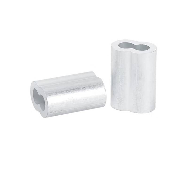 BTYQKZVPM Stahldrahtseil-Crimphülse, Aluminium-Crimphülse au Doppelloch-Kabelcrimphülse M1~M12 Aderendhülsen 8-Form(M2.5) von BTYQKZVPM