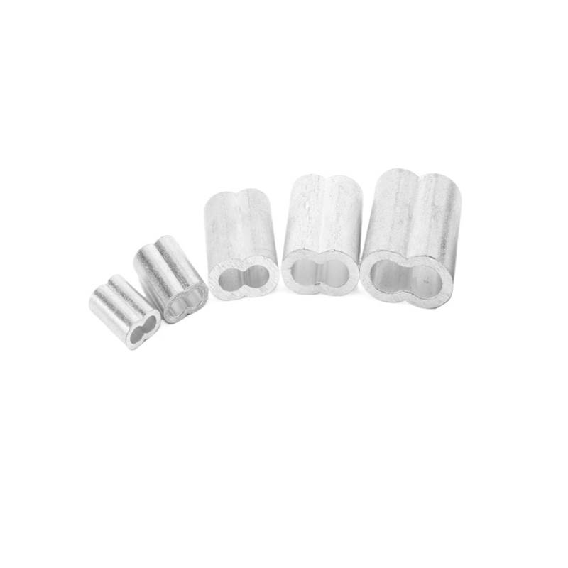 BTYQKZVPM Stahldrahtseil-Crimphülse, Aluminium-Crimphülse au Drahtseil Aluminiumhülse Aluminiumfutter Lochclip Aluminiumschnallen Schnell(M2) von BTYQKZVPM