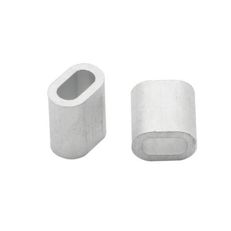 BTYQKZVPM Stahldrahtseil-Crimphülse, Aluminium-Crimphülse au M0.5-M8 Aluminium Kabel Crimps Hülse Einlochmontage Aderendhülsen Crimpen(M0.8) von BTYQKZVPM