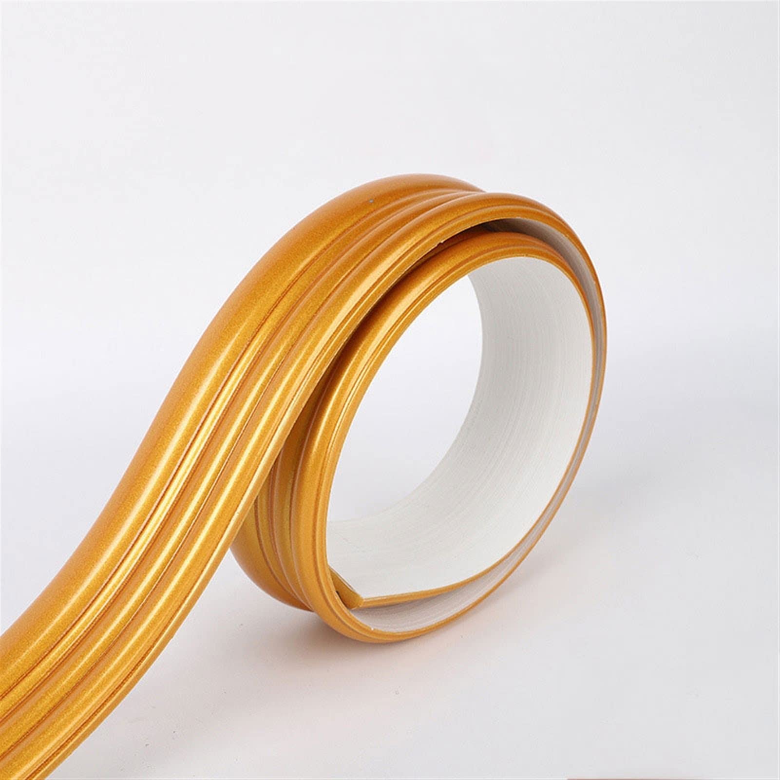 Molding Wall Trim， Wandkantenstreifen, selbstklebend, 3D-Bordüre, wasserdichte Wanddekoration(Gold) von BTYQKZVPM