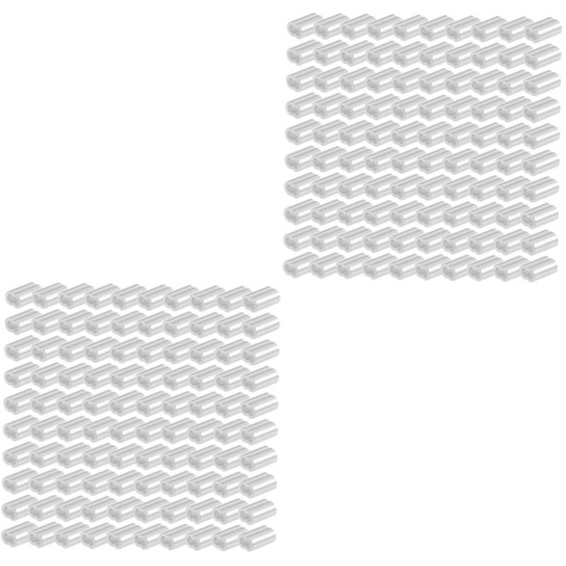 Stahldrahtseil-Crimphülse, Aluminium-Crimphülse au 400 Stück 8-förmige Aluminiumhülse Metalldraht Kabelschleife Aluminium Kabelhülse(0.9x0.6cmx2pcs) von BTYQKZVPM