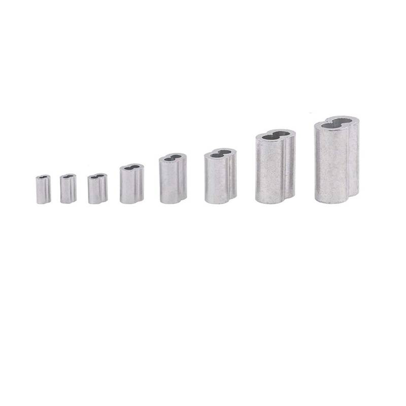 Stahldrahtseil-Crimphülse, Aluminium-Crimphülse au Aluminium-Crimpschlaufenhülse mit Doppelhülse(M2.5) von BTYQKZVPM